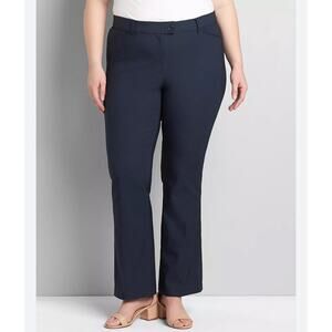 Lane Bryant NEW Black Boot Cut High Rise Pants Plus Size 18 Long